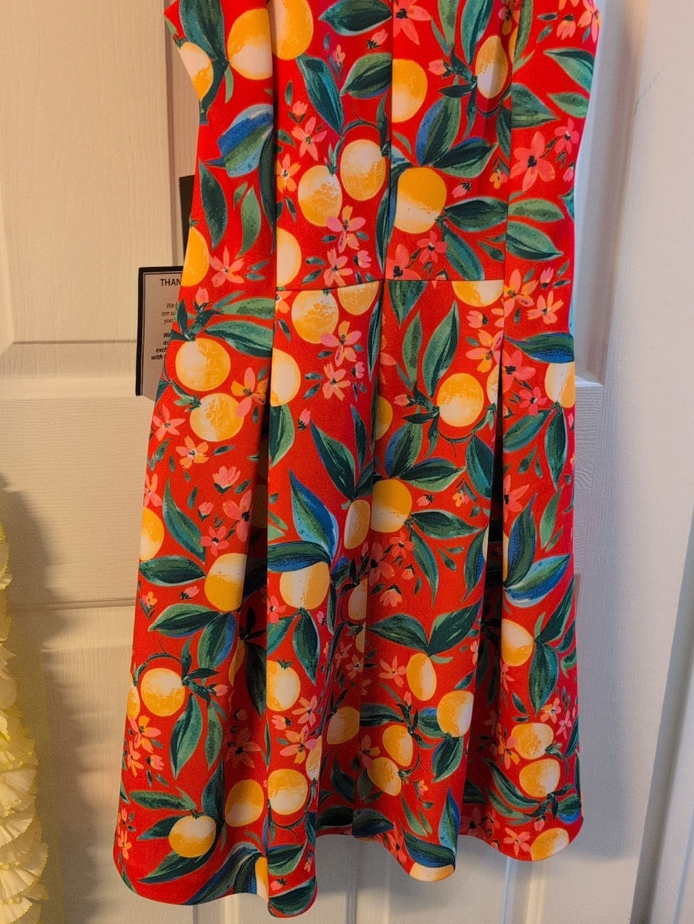 NWT Vince Camuto Dress with Citrus Print - Picture 8 of 14